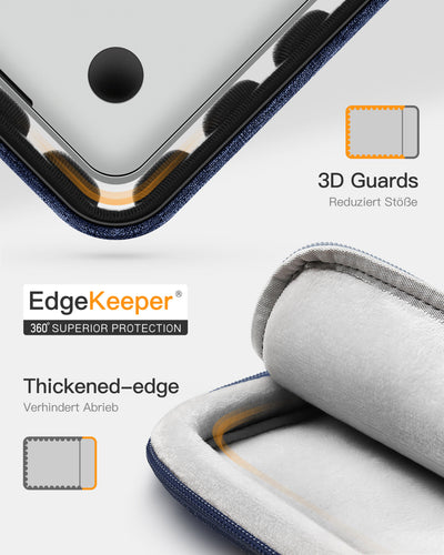 EdgeKeeper Housse de protection complète à 360° pour ordinateur portable 13-16 pouces avec poche pour accessoires, LB01006/S1