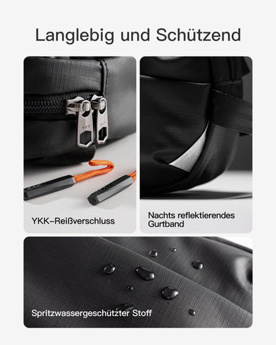 Gürteltasche mit RFID-Blockierung, mit verstellbarem Schulterriemen, FB01002