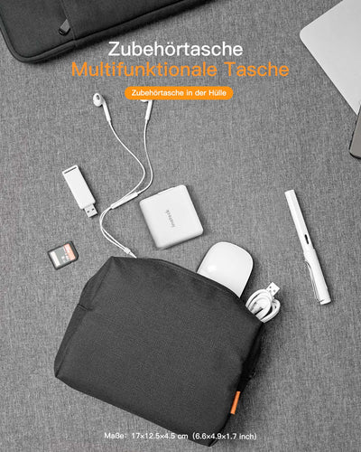 Ultraleichte Laptoptasche Hülle 13-16 Zoll mit Zubehörtasche, LB01005