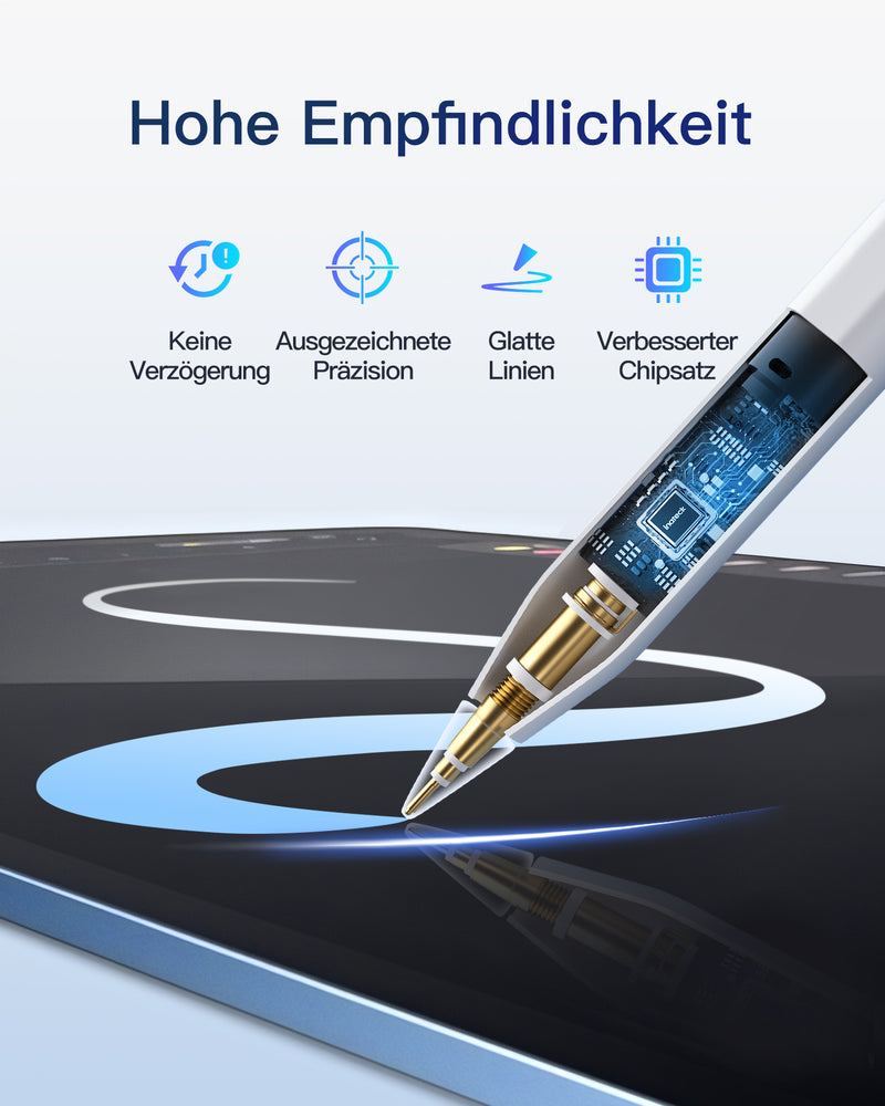 Stylus Pen für iPad Pro 11 Zoll/12.9 Zoll, iPad Air 3/4/5/6, iPad Mini 5/6 und iPad 6-10, PCL005