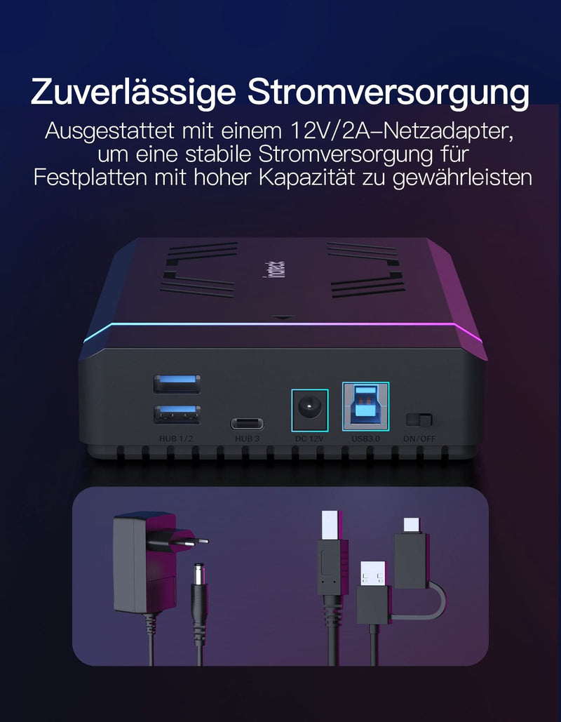 USB 3.0 Externes Festplattengehäuse für 2.5&