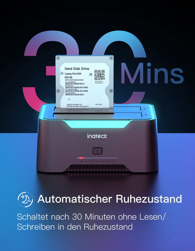 Offline-Klonfunktion, für 2.5 und 3.5 Zoll SATA HDD und SSD, unterstützt UASP, SA02004