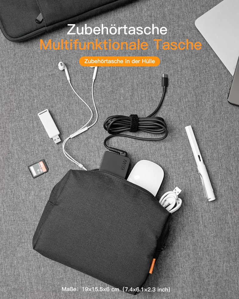 Ultraleichte Laptoptasche Hülle 13-16 Zoll mit Zubehörtasche, LB01005