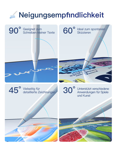 Stylus Pen für iPad Pro 11 Zoll/12.9 Zoll, iPad Air 3/4/5/6, iPad Mini 5/6 und iPad 6-10, PCL005