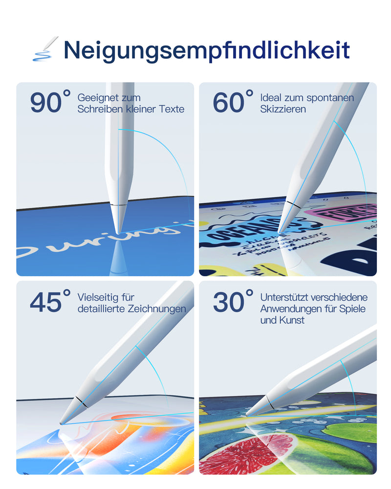 Stylus Pen für iPad Pro 11 Zoll/12.9 Zoll, iPad Air 3/4/5/6, iPad Mini 5/6 und iPad 6-10, PCL005