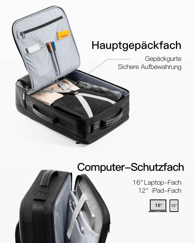 17L multifunktionaler Business-Reiserucksack, für 15,6-16 Zoll Laptop, BP02008