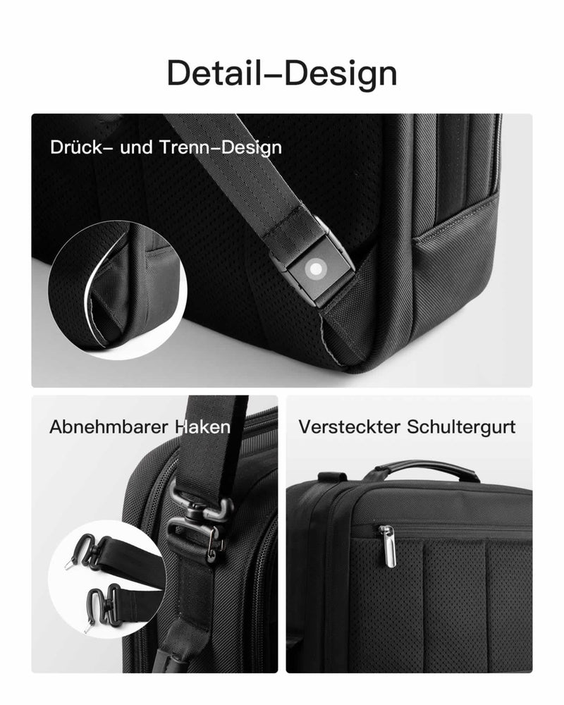 17L multifunktionaler Business-Reiserucksack, für 15,6-16 Zoll Laptop, BP02008