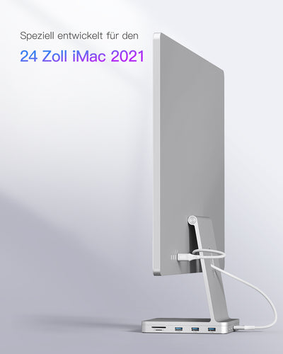 Inateck 8-in-1 iMac 24" 2021 Docking Station, USB 3.2 Gen 2, DK2001