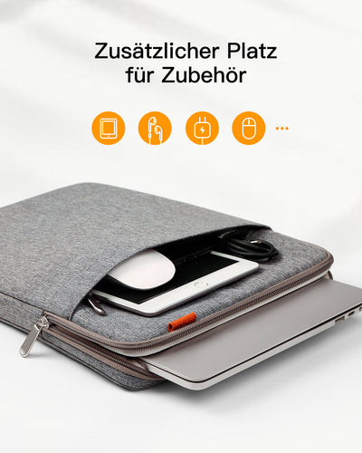 EdgeKeeper 360° Rundumschutz Laptoptasche Hülle 13-16 Zoll mit Zubehörtasche, LB01006/S1