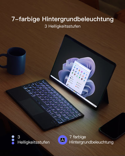 AI-Funktion Tablet-Tastatur, Unterstützt Windows, iPad OS, Android, iOS, KB01104