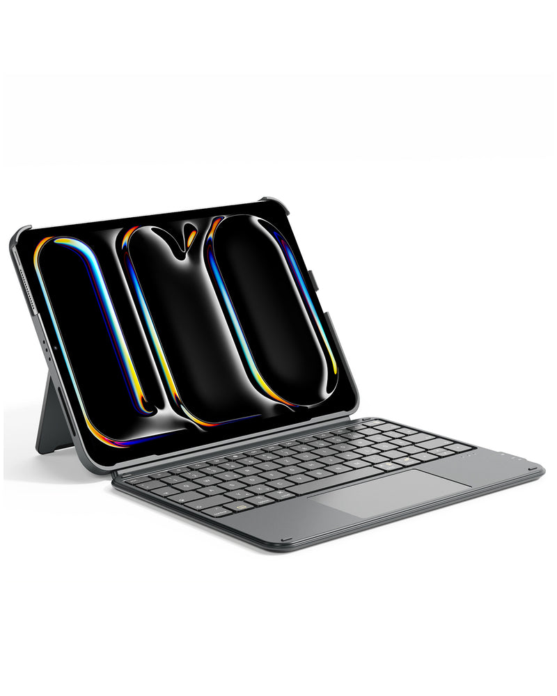 Ultraleicht Tastatur für iPad Pro 11-Zoll M4 2024, KB04122-11_gray