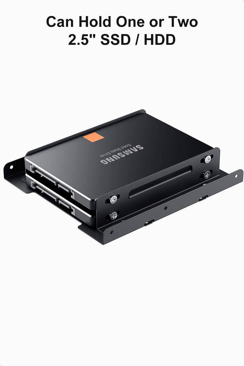 Dual-Einbaurahmen für 2,5 Zoll-HDD/SSD im 3,5 Zoll-Festplattenschacht, inkl. Montagezubehör - SA04003 - Inateck Official DE