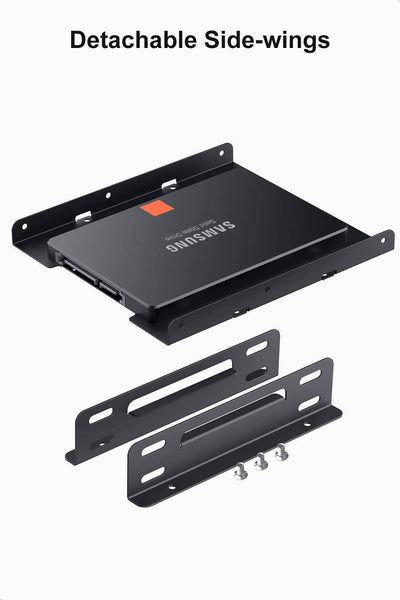 Dual-Einbaurahmen für 2,5 Zoll-HDD/SSD im 3,5 Zoll-Festplattenschacht, inkl. Montagezubehör - SA04003 - Inateck Official DE